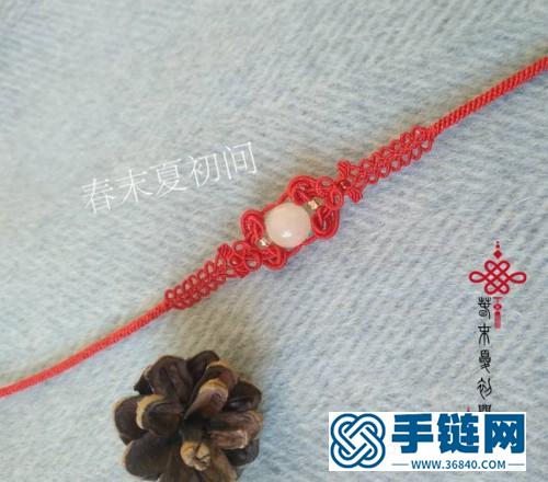 中國結(jié)冰絲手鏈的制作教程