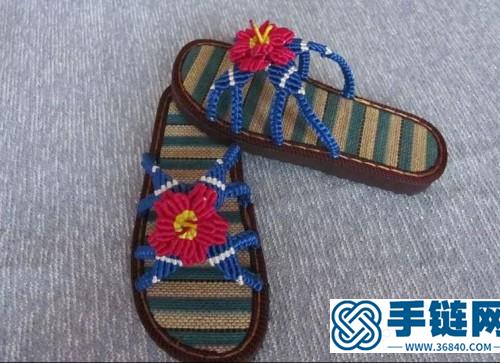 一步步教你繩編桃花拖鞋的詳細編制教程