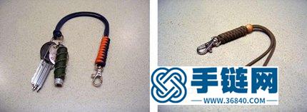 很漂亮的中國結雙色鑰匙鏈的編織方法