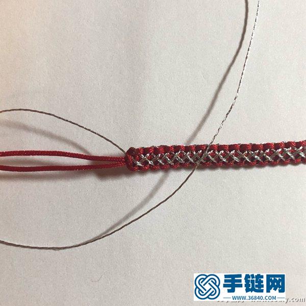 漂亮的平結手鏈的編法