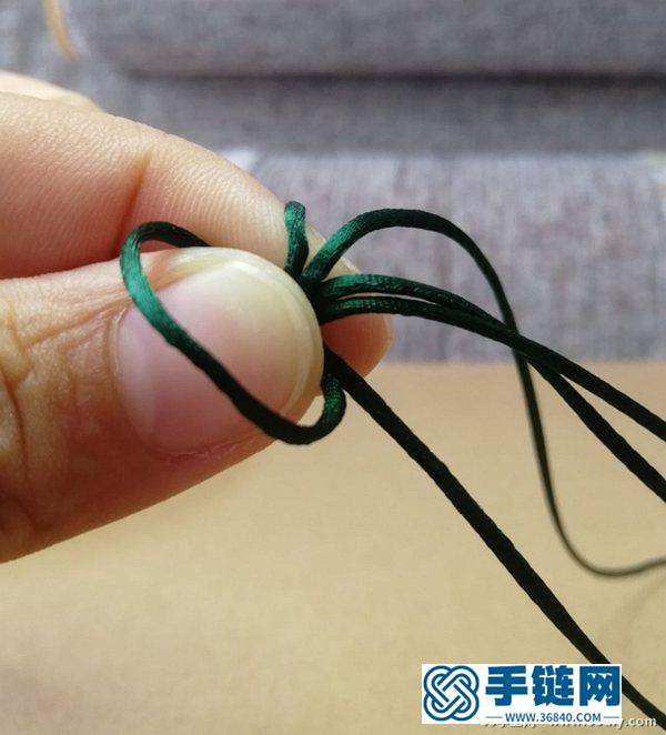 簡單漂亮的桃花結手鏈編法
