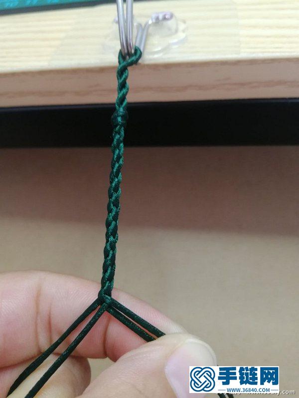 簡單漂亮的桃花結手鏈編法