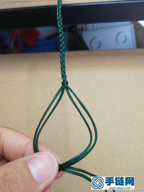 簡單漂亮的桃花結手鏈編法