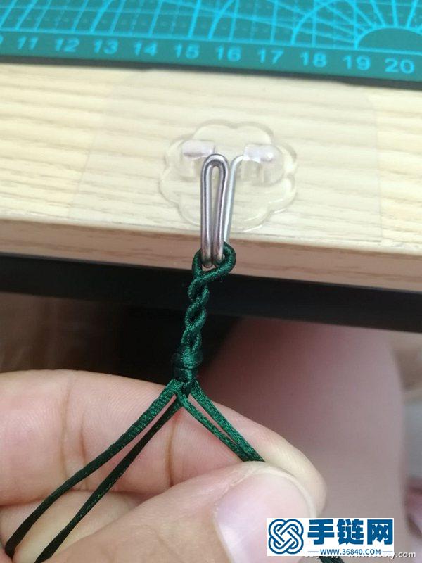 簡單漂亮的桃花結手鏈編法