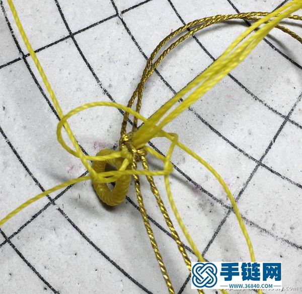 雙排玉米結手鏈編法教程
