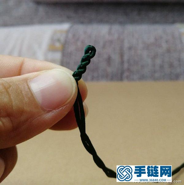 簡單漂亮的桃花結手鏈編法