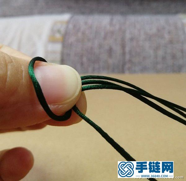 簡單漂亮的桃花結手鏈編法