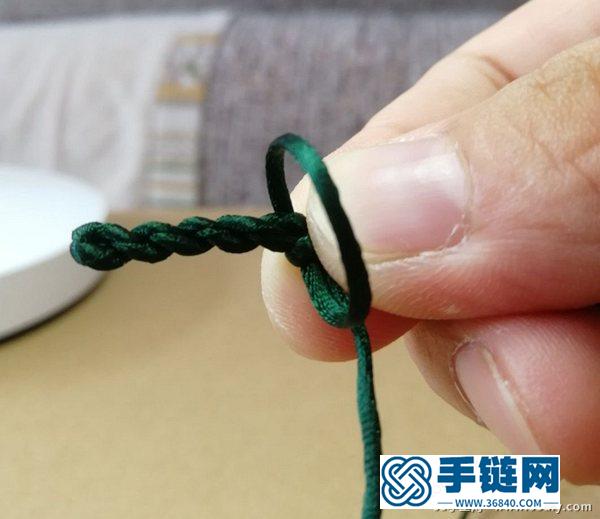 簡單漂亮的桃花結手鏈編法