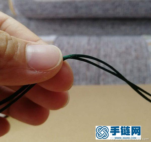 簡單漂亮的桃花結手鏈編法