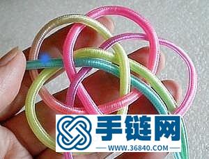 十五孔龍目結的打法 中國結杯墊的編織方法