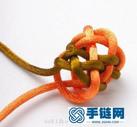 菠蘿結怎么編 五邊菠蘿結的編法圖解