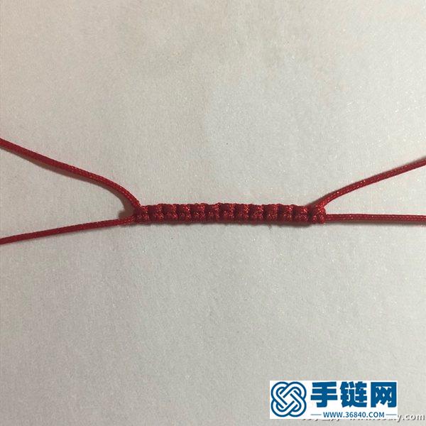 漂亮的平結手鏈的編法