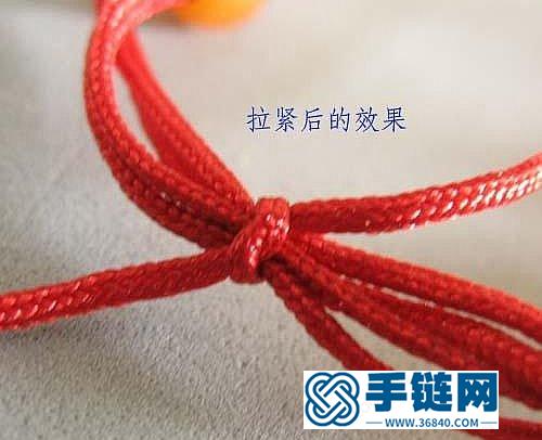 串珠手鏈中國結接頭的編法 可以調節手鏈松緊
