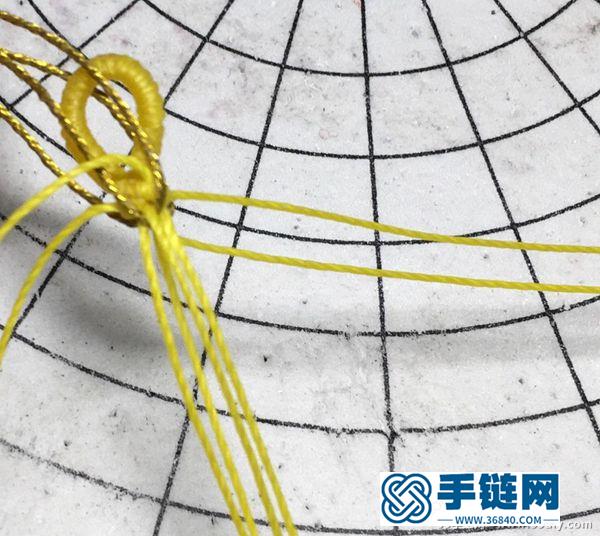 雙排玉米結手鏈編法教程