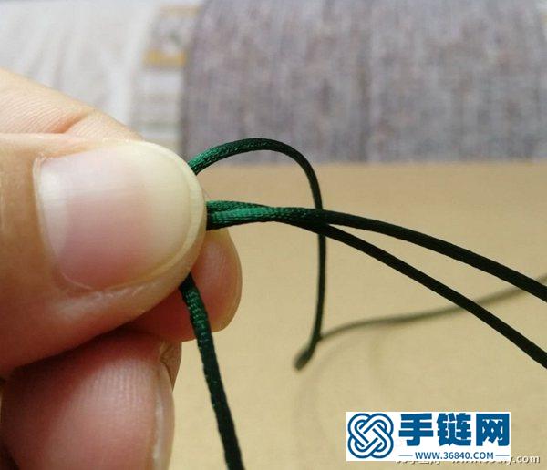 簡單漂亮的桃花結手鏈編法