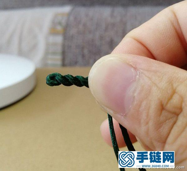 簡單漂亮的桃花結手鏈編法