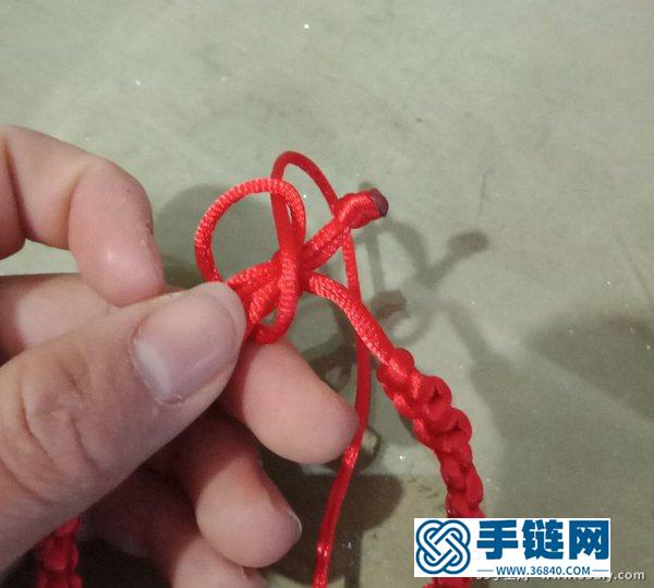 平結手鏈的編法教程