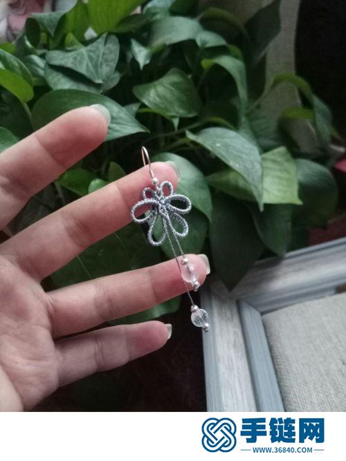 簡單的彩金蠟線蝴蝶耳環(huán)的詳細(xì)制作圖解