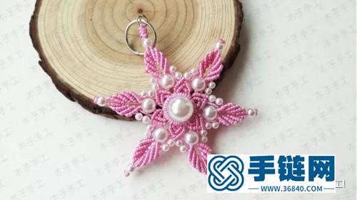 中國(guó)結(jié)五彩繽紛的雪花掛件的詳細(xì)編制步驟圖