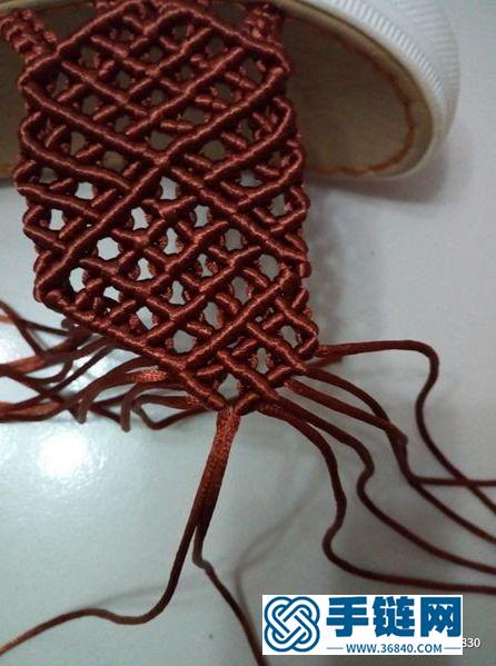 編繩鏤空小花拖鞋的詳細制作教程