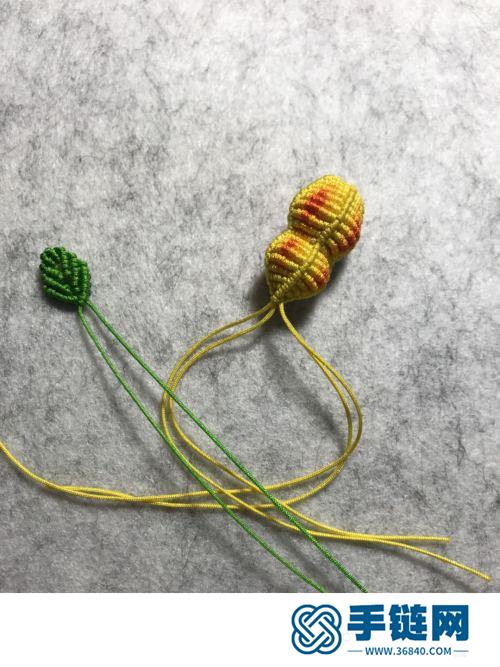 斜卷結(jié)立體串珠寶葫蘆掛件的詳細(xì)編制方法