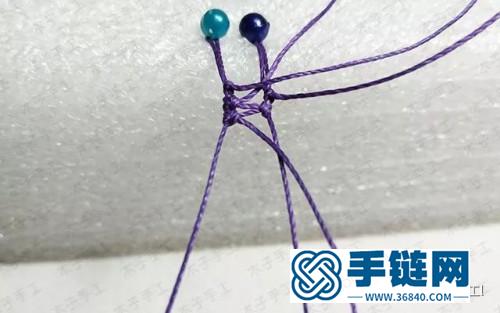 中國結(jié)包石手鏈的詳細(xì)編制方法