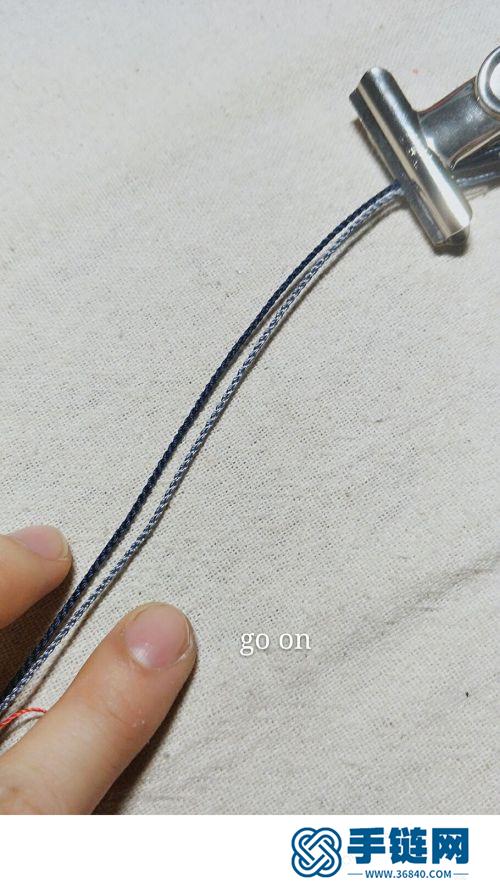 超簡單的三層手繩的編制方法