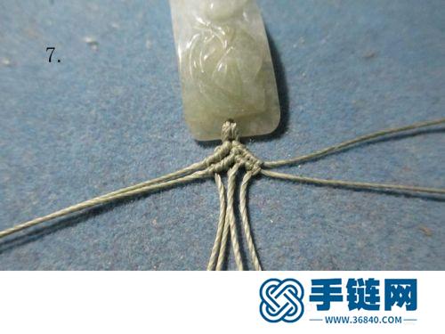 蠟線金珠玉牌手鏈的詳細(xì)編制方法