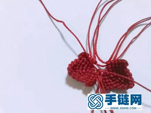編繩三色堇胸針的制作教程