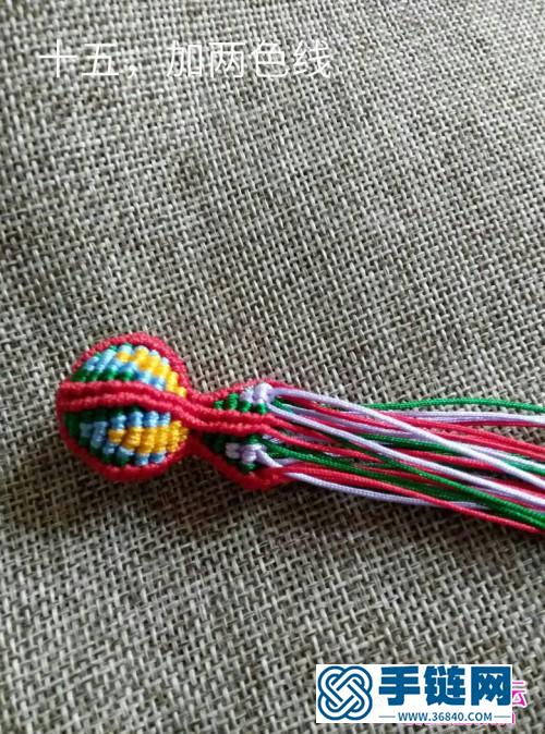 繩編五瓣葫蘆小掛件的制作圖解