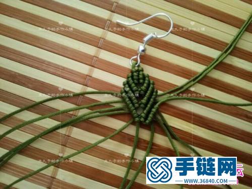 編繩葉子耳環(huán)的編制教程