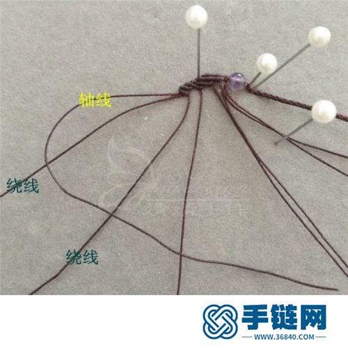 中國結(jié)蠟線葉子尾扣的詳細(xì)編制方法