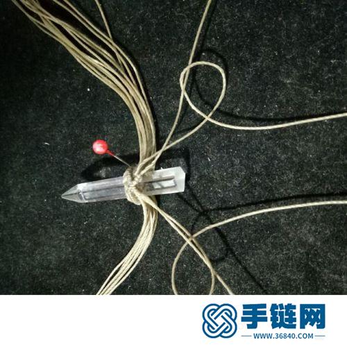 蠟線水晶六棱柱項鏈吊墜的詳細(xì)制作圖解