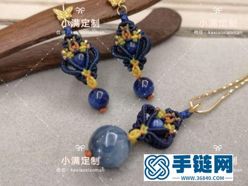 中國結(jié)蠟線金珠雙面立體吊墜耳環(huán)的詳細(xì)編制方法