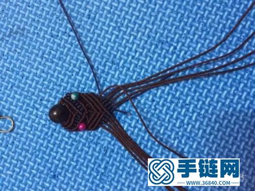繩編藍(lán)金沙復(fù)古耳環(huán)的詳細(xì)制作圖解