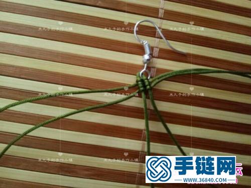 編繩葉子耳環(huán)的編制教程