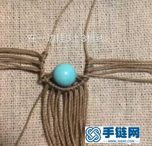 中國結玉線串珠耳飾吊墜教程的詳細制作教程