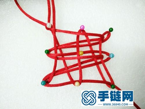 道盤長結(jié)岫玉新年賀歲掛件的制作圖解