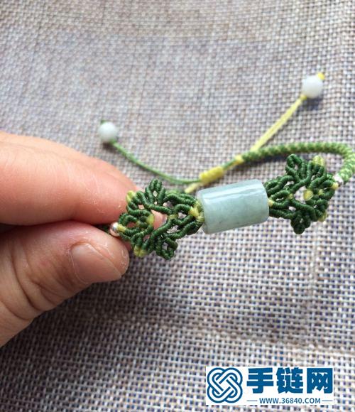 扁蠟翠葉路路通手鏈的詳細制作圖解