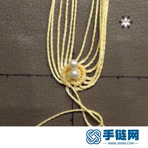 中國結蠟線瑪瑙珠花朵耳環