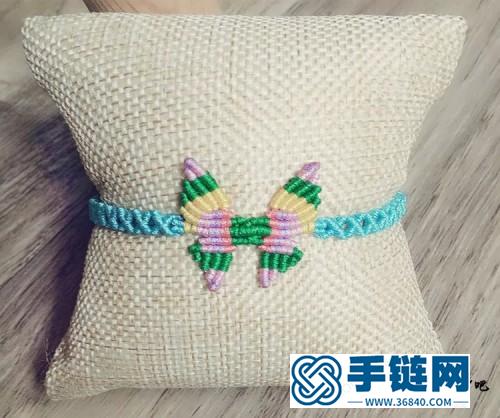 蝴蝶手鏈的詳細編制方法