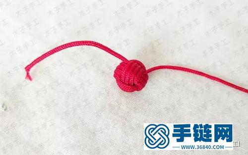 櫻桃紅繩耳環的制作步驟圖