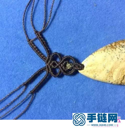 秋色掛石蠟線項鏈的詳細制作步驟