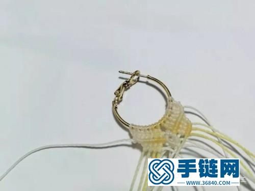 溫玉斜卷結耳圈的詳細制作教程