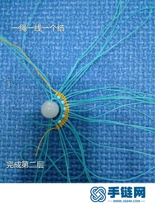 中國結南美蠟線才子帽的詳細制作方法