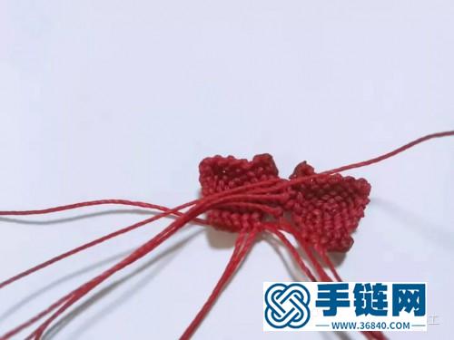 編繩三色堇胸針的制作教程