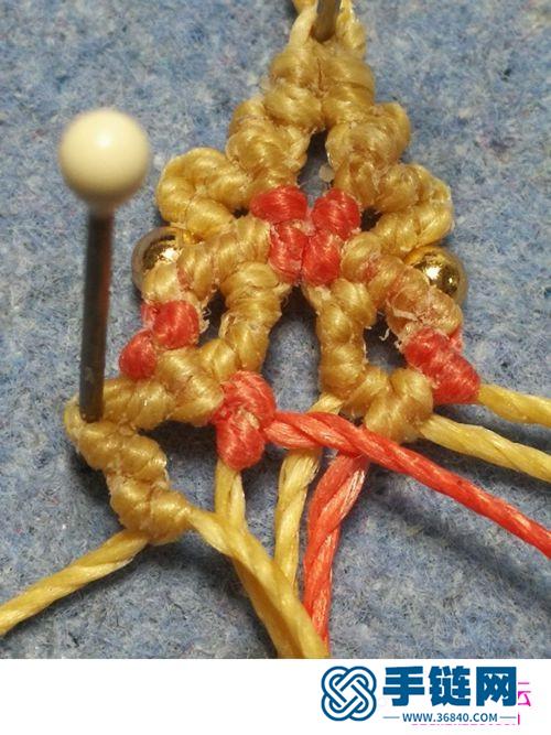 圓蠟線紫藤花開耳環的詳細制作圖解
