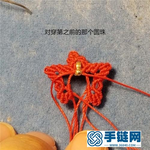 繩編蝴蝶耳飾的詳細(xì)制作教程