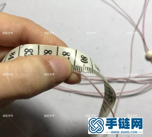 中國結扁蠟紫云母小清新手鏈花朵的詳細制作圖解
