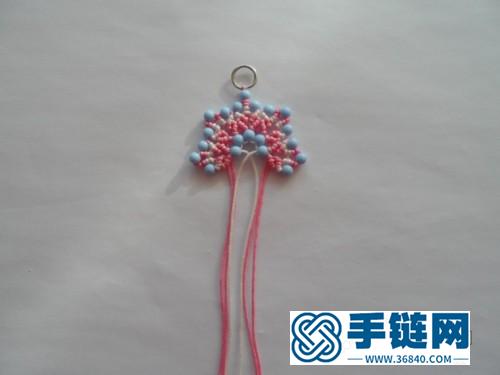玉線串珠雪花小掛飾的詳細制作教程
